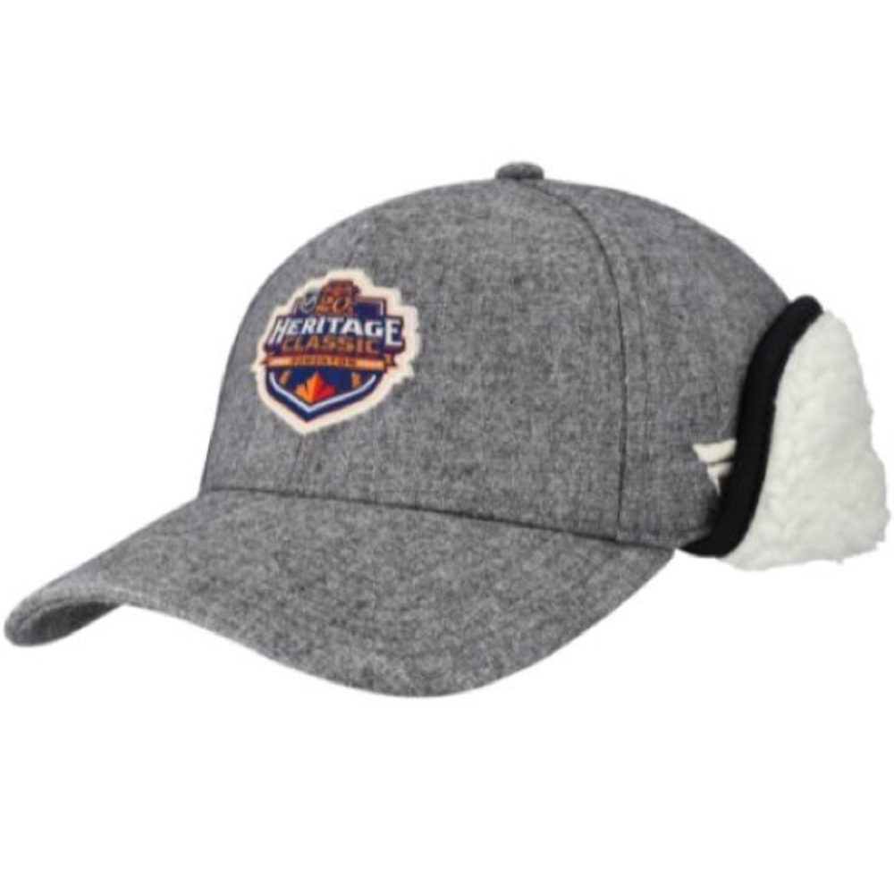 Fanatics Heather Gray Ear Flap Cap